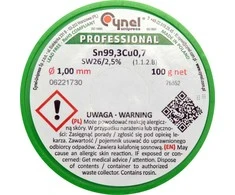 Toya Sa Poland Lydmetalis be švino | Ø 1.0 mm | 100g (76852)