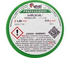 Toya Sa Poland Lydmetalis be švino | Ø 1.0 mm | 250g (76853)