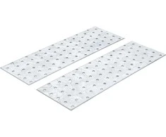 Bgs Technic Plieninių plokštelių / jungčių rinkinys | 300 x 100 x 2 mm | 2 vnt. (80788)