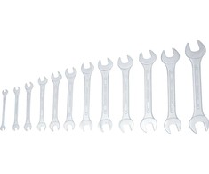 Bgs Technic Plokščių raktų rinkinys atvirais galais | 6 x 7 - 30 x 32 mm | 12 vnt. (1233)