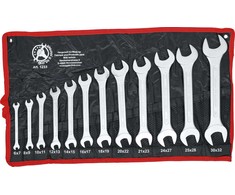 Bgs Technic Plokščių raktų rinkinys atvirais galais | 6 x 7 - 30 x 32 mm | 12 vnt. (1233)