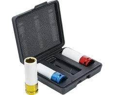 Bgs Technic Plonasienių smūginių galvučių rinkinys su apsaugom | 12,5 mm (1/2") | 17/19/21 mm | 3 vnt. (7310)