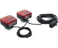 Bgs Technic Priekabos lempos su magnetiniu laikikliu | 2 vnt. (80960)