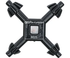Grąžtas Bgs Technic Raktas griebtuvui 4-ių dydžių | Ø 4 / 5,5 / 6/7 mm (8625)