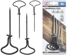 Grąžtas Bgs Technic Rankinių grąžtų rinkinys | 2-5 mm | 4 vnt. (2022)