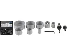 Bgs Technic Skylių pjovimo grąžtai | Ø 19 - 64 mm | gylis 24 mm | 11 vnt. (50315)