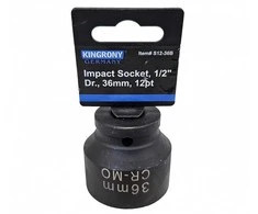 Smūginė galvutė | 12 kampų | 12,5 mm (1/2") | 36 mm (S12-36B)
