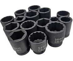 Smūginė šešiakampė galvutė | 12,5 mm (1/2") | 36 mm (S12-36)