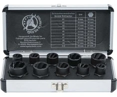 Bgs Technic Specialių galvučių rinkinys | Sraigtiniai ištraukėjai | 10 mm (3/8") | 9-19 mm | 10 vnt. (20210)
