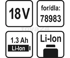 STHOR BATTERY LI-ION 18V 1,3 AH IKI 78983