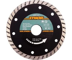 Toya Sa Poland STHOR DIAMOND DISKAS 125 x 22,2 mm TURBO, SKIRTAS LYGIAI BETONO PJOVYTI 08791
