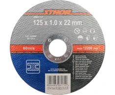 STHOR metalo pjovimo diskas 125 x 1,0 mm 08171