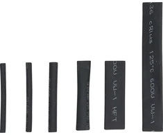 Bgs Technic Susitraukiančių šlangelių (kembrikų) rinkinys | juodi | 90 vnt. (88152)