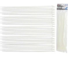 Bgs Technic Suveržimo dirželių asortimentas | balti | 4,8 x 300 mm | 50 vnt. (80772)