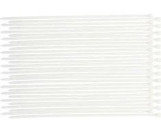 Bgs Technic Suveržimo dirželių asortimentas | balti | 8,0 x 400 mm | 30 vnt. (80774)