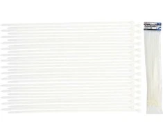 Bgs Technic Suveržimo dirželių asortimentas | balti | 8,0 x 400 mm | 30 vnt. (80774)