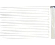 Bgs Technic Suveržimo dirželių asortimentas | balti | 8,0 x 600 mm | 20 vnt. (80776)