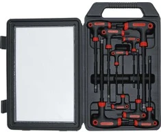 Bgs Technic T-rankenėlių atsuktuvų rinkinys | Vidinis šešiakampis Hex | 2 - 10 mm | 9 vnt. (7882)