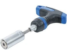 Bgs Technic Terkšlinė rankena su daugiafunkcine galvute | 10 mm (3/8") | 7 - 19 mm | 3 vnt. (92540)