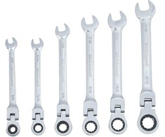 Bgs Technic Terkšlinių raktų rinkinys | šarnyriniai | Coliniai dydžiai | 1/4"-9/16" | 6 vnt. (30005)