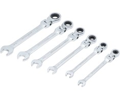 Bgs Technic Terkšlinių raktų rinkinys | šarnyriniai | Coliniai dydžiai | 1/4"-9/16" | 6 vnt. (30005)
