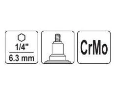 Yato Toya Sa Poland Priedas į grąžtą / srieginis kniediklis | M3, M4, M5, M6, M8, M10 (YT-36191)