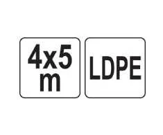 Vorel Toya Sa Poland Apsauginė konstrukcinė folija | LDPE 20 µm | 4 x 5 m (09457)