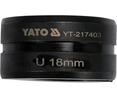 Toya Sa Poland Atsarginės presavimo replėms skirtos matricos | PEX vamzdžiams | U profilis | 18 mm (YT-217403)