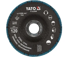 Toya Sa Poland Cirkonio žiedlapinis šlifavimo diskas | P120 | 125 × 22 mm (YT-833009)