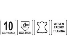 Yato Toya Sa Poland Darbo pirštinės | ožkos oda | dydis 10 (YT-746403)