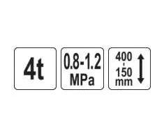 Yato Toya Sa Poland Domkratas pneumatinis | 4.0 t (YT-17229)