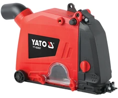 Toya Sa Poland Dulkių ištraukimo priedas 150 mm grioveliams, šlifuokliams YT-821014, YT-821017, YT-821023, YT-821024 (YT-82997)