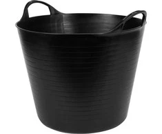 Toya Sa Poland Elastinis plastikinis indas / tara | juodas lankstus kibiras | 27 l (35580)