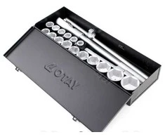 Toya Sa Poland Galvučių komplektas 6 kampų | 19-50 mm | metalinė dėžė | 20 mm (3/4") | 20 vnt. (YT-1335)