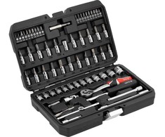 Yato Toya Sa Poland Galvučių su terkšle rinkinys – profesionalus, AS-Drive – 1/4", 68 vnt (YT-14502)