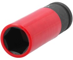 Yato Toya Sa Poland Galvutė smūginė ilga plonasienė | su plastikine apsauga | 12,7 mm (1/2") | 21 mm (YT-10587)