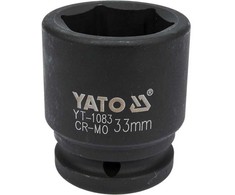 Toya Sa Poland Smūginė galvutė 3/4" trumpa | 33 mm | šešiakampė CrMo | Yato (YT-1083)