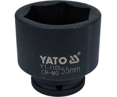 Toya Sa Poland Smūginė galvutė 3/4" trumpa | 55 mm | šešiakampė CrMo | Yato (YT-1105)