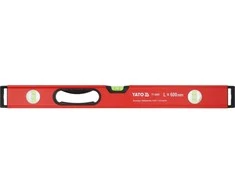 Toya Sa Poland Gulsčiukas aliuminis | BOX level | 600 mm | su rankenėlėmis | 3 akutės (YT-30081)