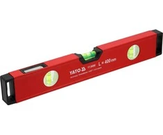 Toya Sa Poland Gulsčiukas aliuminis | BOX level | 400 mm | su rankenėlėmis | 3 akutės (YT-30080)
