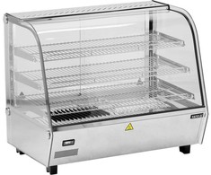 Yato Toya Sa Poland Šildoma vitrina | pastatoma | 120 l | 1100 W | 678 × 568 × 686 mm | 30–90 °C | 3 lentynos | stumdomos durys | nerūdijantis plienas ir stiklas | LED (YG-04980)