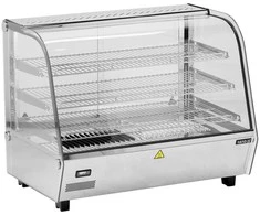 Toya Sa Poland Šildoma vitrina | pastatoma | 160 l | 1500 W | 856 × 568 × 686 mm | 30–90 °C | 3 lentynos | stumdomos durys | nerūdijantis plienas ir stiklas | LED | vandens talpa drėgmei (YG-04981)