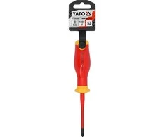 Toya Sa Poland Izoliuotas atsuktuvas elektrikui | labai plonas | SL/PZ1 x 80 mm | 1000 V (YT-282662)