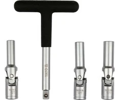 Toya Sa Poland Kaitinimo žvakių galvučių rinkinys – su kardano jungtimis – 3/8", 8–10 mm, 4 vnt (YT-05347)