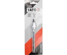 Toya Sa Poland Kaltas „cape“ – metalo darbams, CrV60 – 5,5 mm briauna, 125 mm (YT-4694)