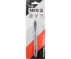 Toya Sa Poland Kaltas plokščias – CrV60, veidrodinis chromas – 125 mm / 12 mm (YT-4693)