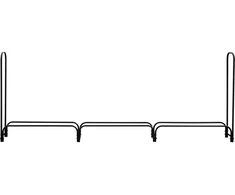 Toya Sa Poland Malkų stovas plieno | 30 cm | 300X25XH115 cm (33302)