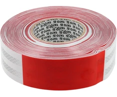 Toya Sa Poland Mikroprizminė atšvaitinė juosta | balta-raudona | 49 mm x 45,7 m (YT-72513)
