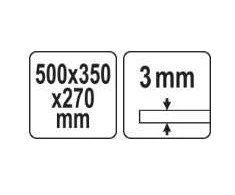 Toya Sa Poland Sodo židinys C7 | sudedamas, 3 mm plienas | 50×35×27 cm (99708)
