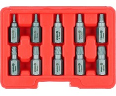 Toya Sa Poland Sraigtiniai ištraukikliai | sugadintiems Hex/Torx/Spline | 3–11 mm | 10 vnt. (24007)